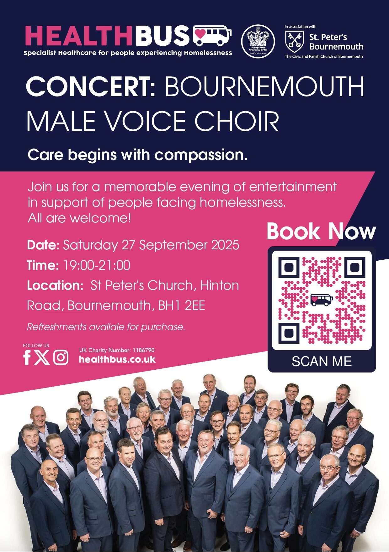 BMVC HealthBus Health Bus Concert Poster
