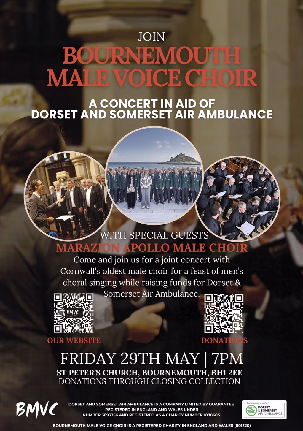 bmvc concert with marazion mail choir